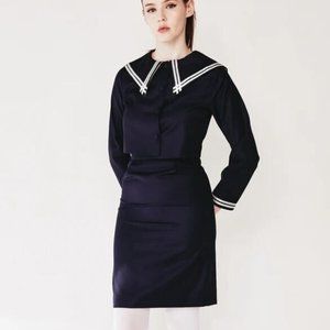 Set by L'ecole des Femmes Sailor Suit & Skirt size S new with tags